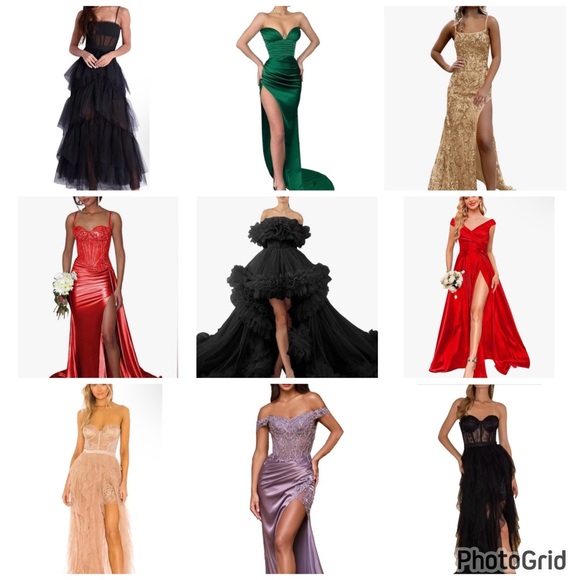 Elegant Gray Velvet Evening Gown - Picture 8 of 9